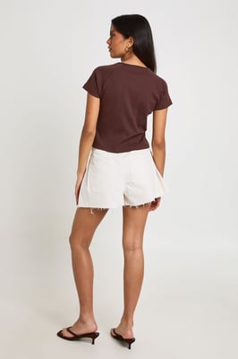 Flippy Wide Leg Denim Short