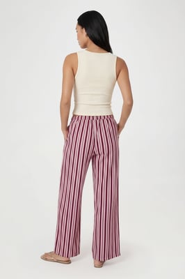 Poplin Drawcord Wide Leg Trouser