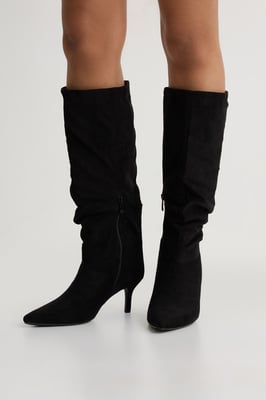 Slouchy Mid Height Knee High Boots