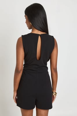 Pocket Detail Sleeveless Skort Playsuit