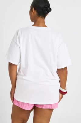Plus Easy To Fall In Love Printed T Shirt
