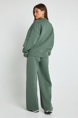 Bomber Jacket Wide Leg Jogger Tracksuit