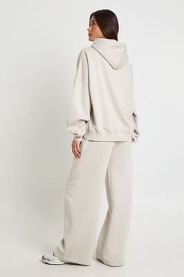 Boxy Hoodie And Straight Leg Jogger Tracksuit
