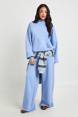 Boxy Hoodie And Straight Leg Jogger Tracksuit