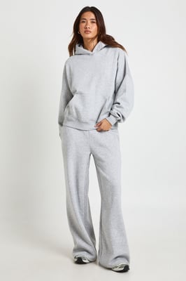 Boxy Hoodie And Straight Leg Jogger Tracksuit