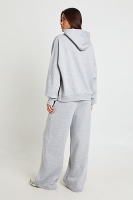 Boxy Hoodie And Straight Leg Jogger Tracksuit