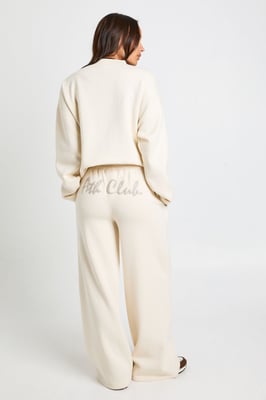 Ath Club Towelling Applique Straight Leg Jogger
