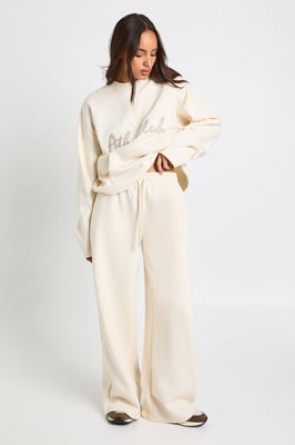 Ath Club Towelling Applique Straight Leg Jogger