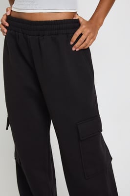 Petite Wide Leg Cargo Joggers