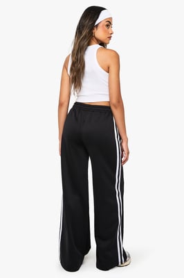 Petite Tricot Side Stripe Tape Straight Leg Jogger