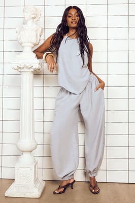 Balloon Elasticated Waist Trouser