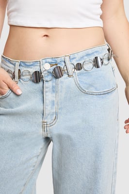 Gold Circle Chain Belt