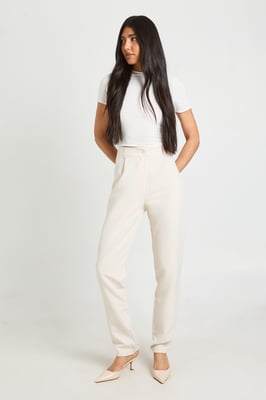 Tall High Waist Tapered Tailored Suit Trousers