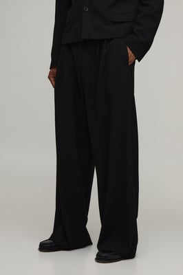 Tailored Pleat Front Wide Fit Suit Trousers
