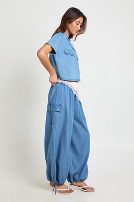 Chambray Balloon Trouser