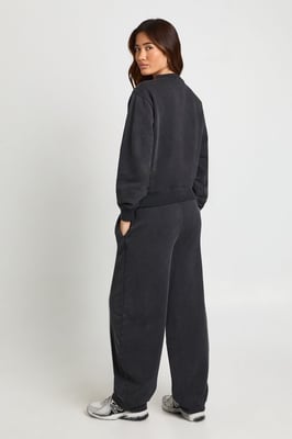 Washed Popper Bomber Sweatshirt Barrell Leg Tracksuit