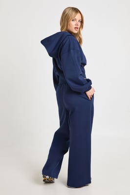 Petite Cinched Waist Zip Through Cropped Hoodie Tracksuit