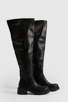 Chunky Over The Knee Boots