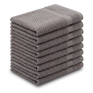 DoubleDry Popcorn weave gastendoekjes 30x50 cm set van 8 100% katoen 450