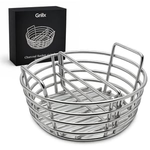 GrillX Kolenmand 13 inch met uitneembare divider rvs kamado accessoires -