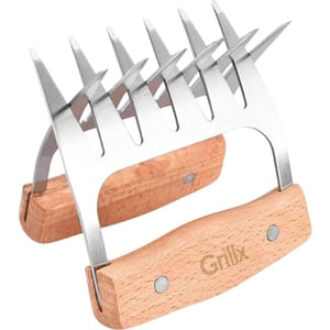 GrillX Luxe vleesklauwen houten handvat meat claws vleesshredder -