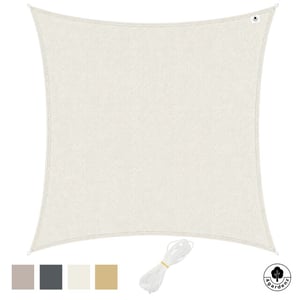 4gardenz Schaduwdoek waterdoorlatend vierkant 4x4 mtr -