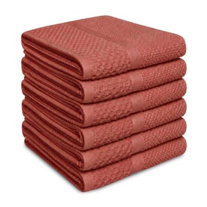Phlox Soft popcorn handdoeken 50x90 cm set van 6 100% katoen 500 g/m2 -