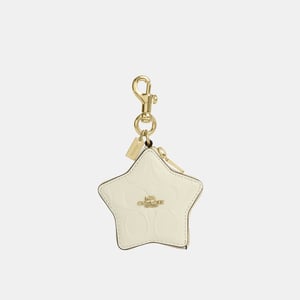 Star Bag Charm In Signature Leather