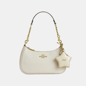 Star Bag Charm In Signature Leather
