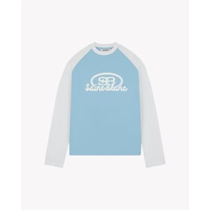 Saint Blanc Blend logo raglan longsleeve blue