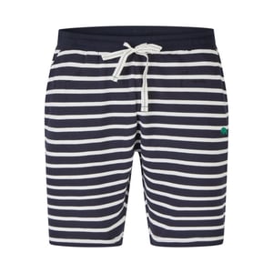 Phil & Co Heren shortama korte pyjama set groen/donkerblauw gestreept