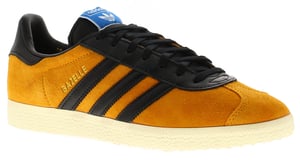 Adidas Originals Mens Trainers Gazelle Leather Lace Up yellow black