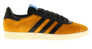 Adidas Originals Mens Trainers Gazelle Leather Lace Up yellow black