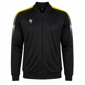 Q1905 Trainingsjack doan zwart / geel / wit