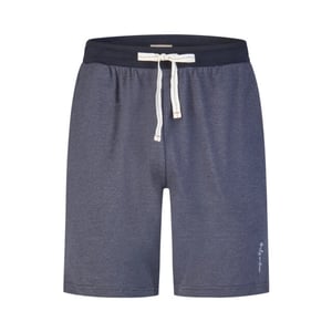 Phil & Co Heren shortama korte pyjama set wit/donkerblauw gestreept
