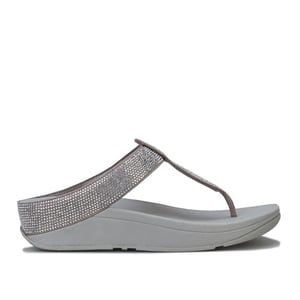 Women's Fit Flop Toe Post Sandal in Silver