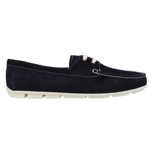 Prada suède loafers in zwart, damesschoenen