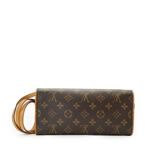 Louis Vuitton stoffen crossbodytas (tweepersoons).