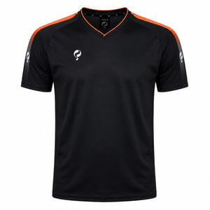 Q1905 Trainingsshirt maher zwart / oranje / wit
