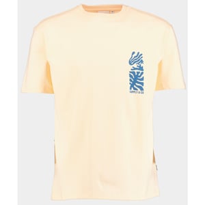 Supply & Co T-shirt korte mouw thorn t-shirt chestprint 25108th02/735 apricot