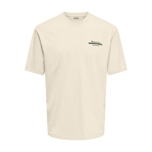 Only & Sons Onskiki life rlx ss tee ecru
