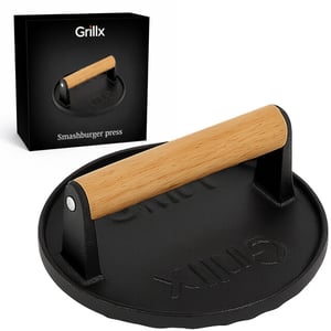 GrillX Smashburgerpers 17,5 centimeter diameter gietijzer smash burger -