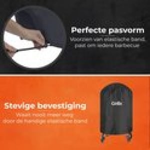 GrillX Kamado bbq hoes 18 inch ook voor kamado's met tafels barbecue hoes