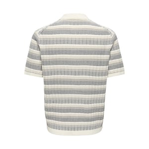 Only & Sons Onsleeds reg ss shirt knit noos ecru dessin
