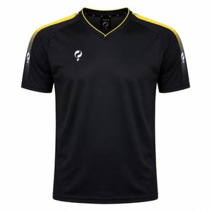 Q1905 Trainingsshirt maher zwart / geel / wit