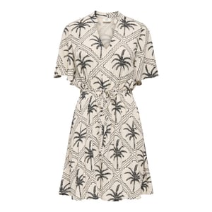 Jacqueline de Yong Jdygaby life ss belt dress wvn zand dessin