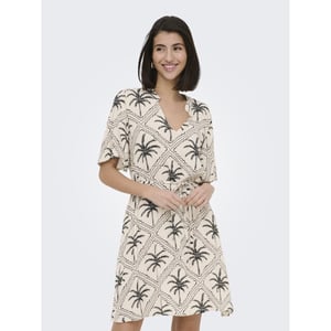 Jacqueline de Yong Jdygaby life ss belt dress wvn zand dessin