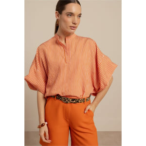 Studio Anneloes Laureen stripe poplin blouse dessin