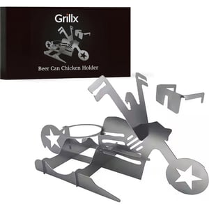 GrillX Beer can chicken houder kiphouder motorcycle kamado bbq accesoires -