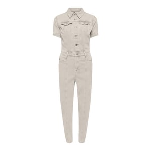 Only Onlpalmer ss dnm jumpsuit l ank cr ecru